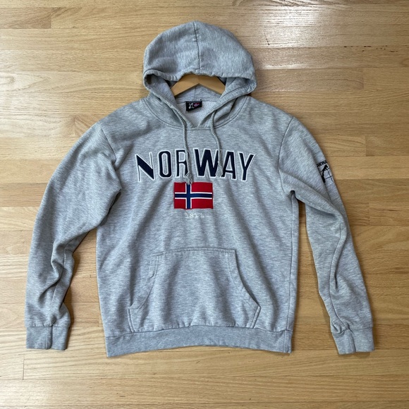 Other - Gray Scandinavian Explorer NORWAY Hoodie Size Small